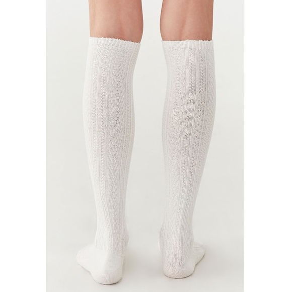 Cable Knitted Pattern Over The Knee Socks - Picture 4 of 4